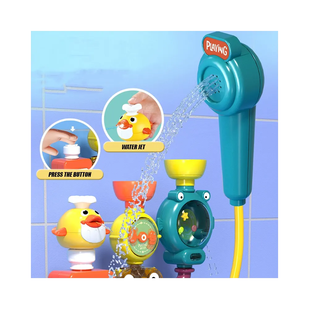 WOOPIE BABY Zabawka do Kąpieli Kranik Prysznic Fontanna Przelewowa Kaczuszka