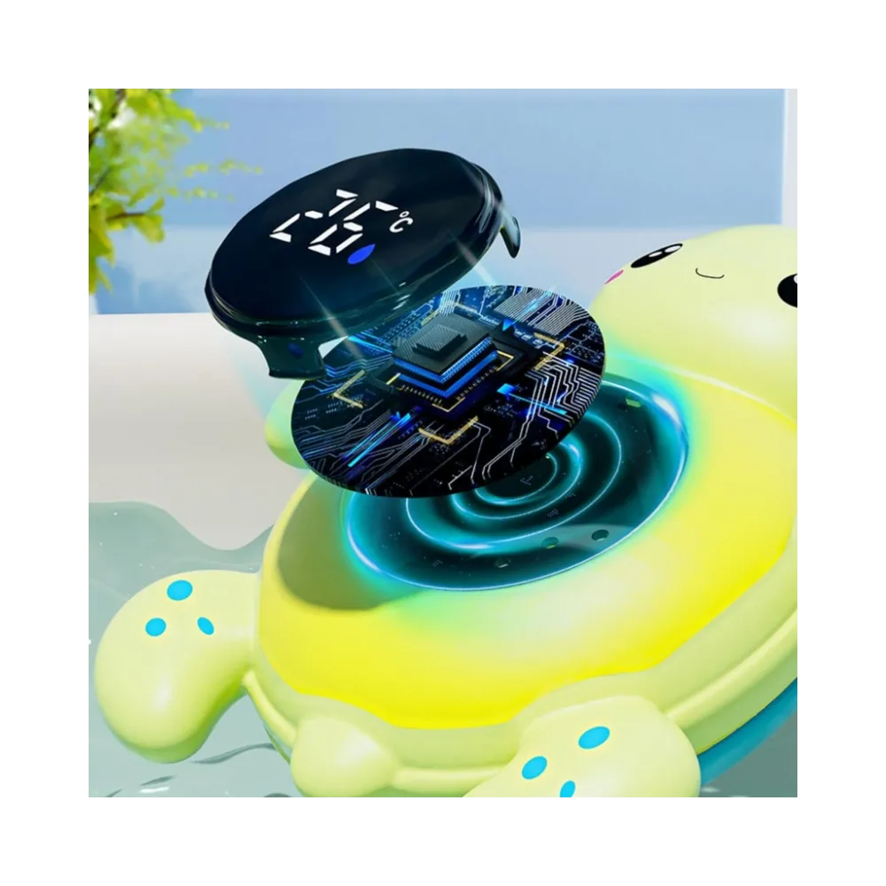 WOOPIE BABY Termometr do Kąpieli 2w1 Mierzenia Temperatury Wody i Pomieszczenia Żółwik