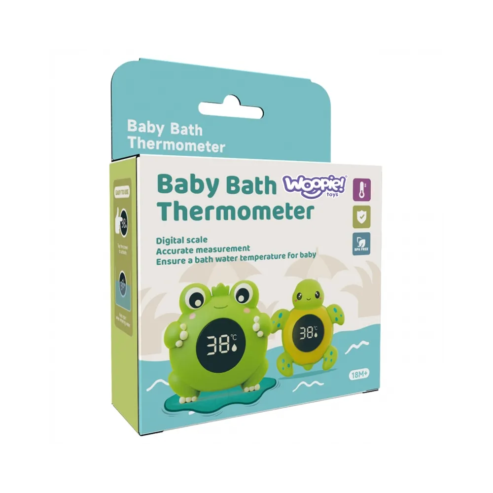 WOOPIE BABY Termometr do Kąpieli 2w1 Mierzenia Temperatury Wody i Pomieszczenia Żółwik