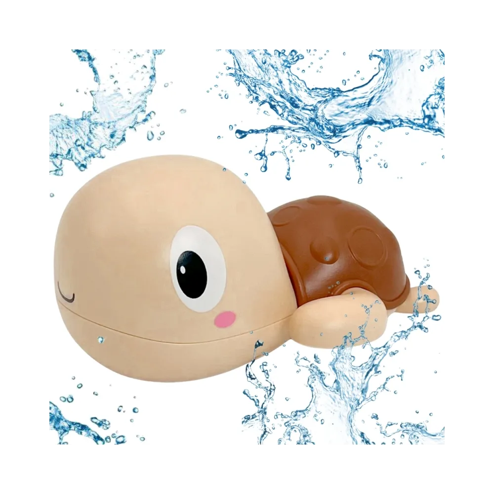 Woopie Żółw Żółwik Pływający Nakręcany Zabawka Do Kąpieli Różowy