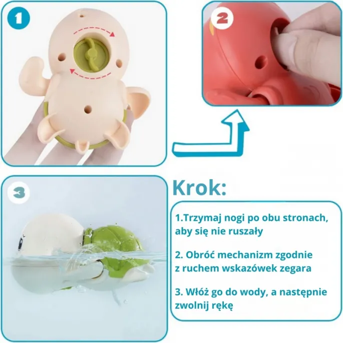 żółwik do kąpieli wspierający rozwój dziecka