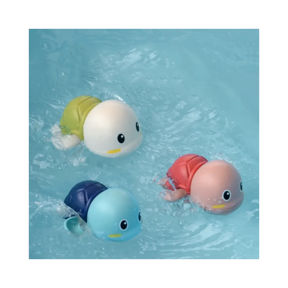 Woopie Żółw Żółwik Pływający Nakręcany Zabawka Do Kąpieli Niebieski