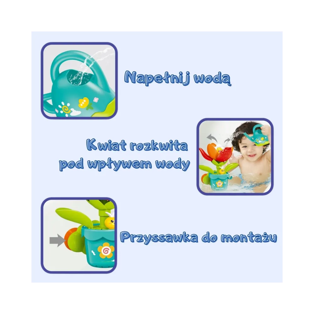 WOOPIE BABY Zabawka do Kąpieli Rozkwitając Kwiatek z Konewką