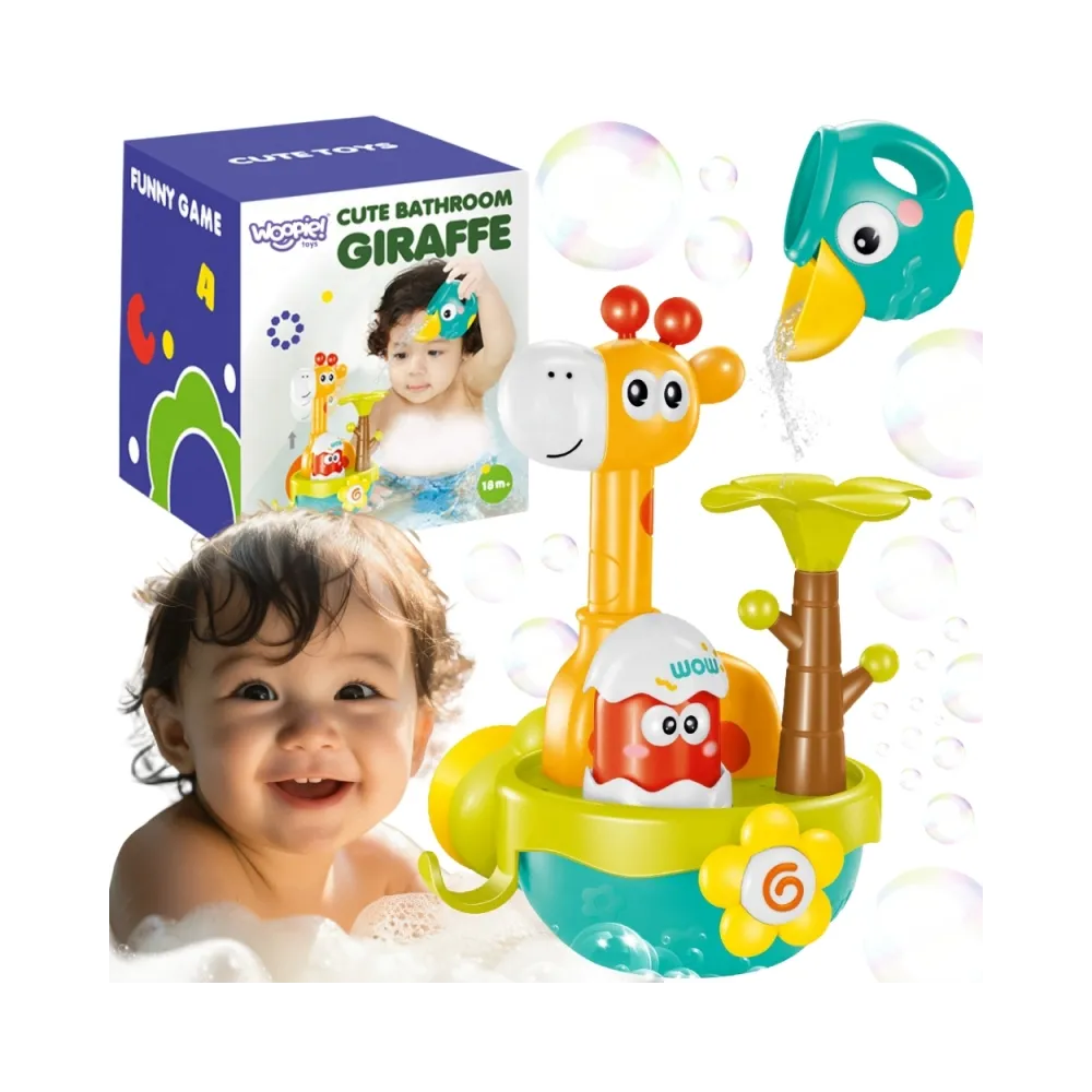 WOOPIE BABY Zabawka do Kąpieli Żyrafa z Lejkiem na Przyssawke