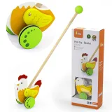 Kolorowy pchacz edukacyjny z ruchomymi skrzydełkami