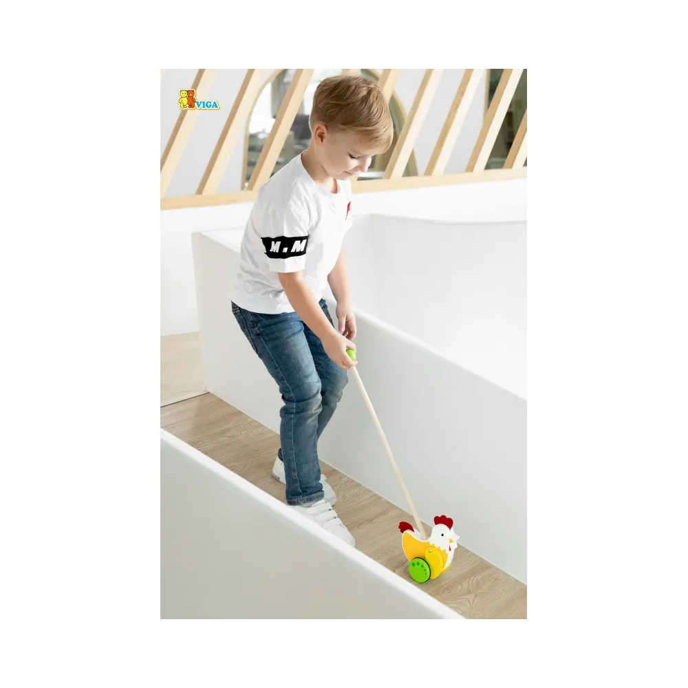 Zabawny pchacz dla dzieci rozwijający motorykę