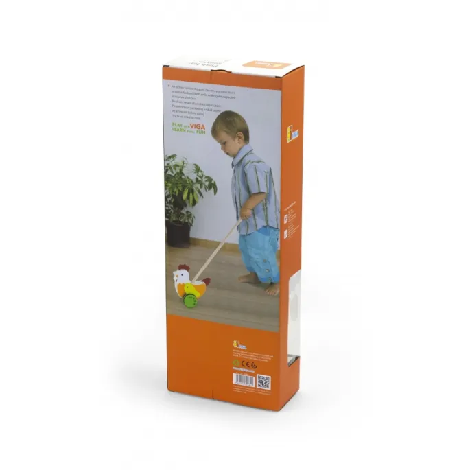 Drewniana zabawka do nauki chodzenia dla maluchów