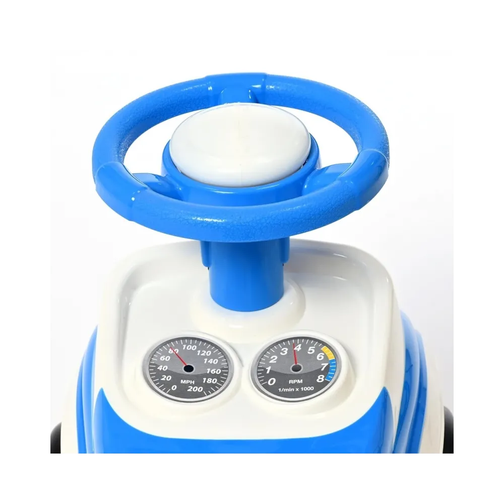 Kolorowy pchacz z pojemnym schowkiem dla maluchów