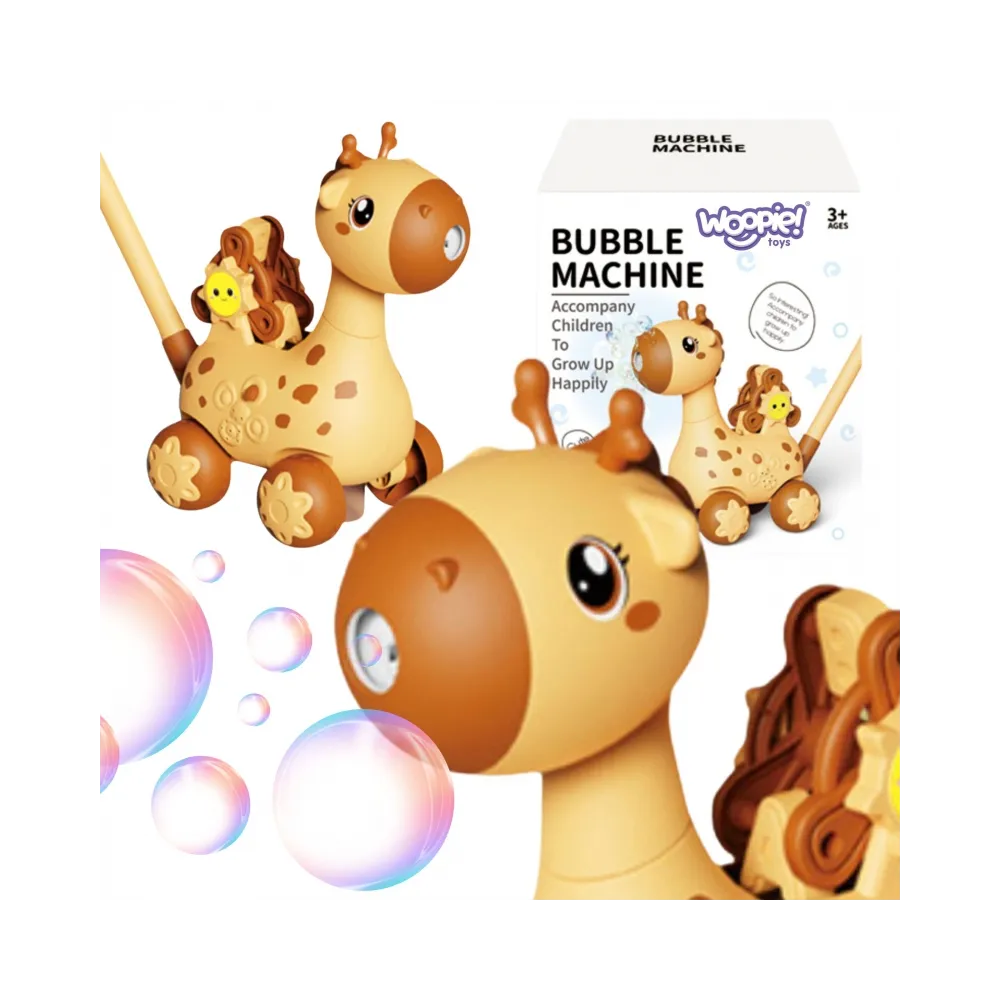 Pchacz Żyrafka 2w1 dla dzieci z efektami świetlnymi