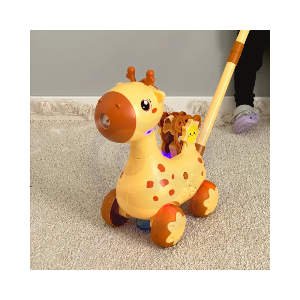 Zabawka pchacz wspierająca rozwój motoryczny