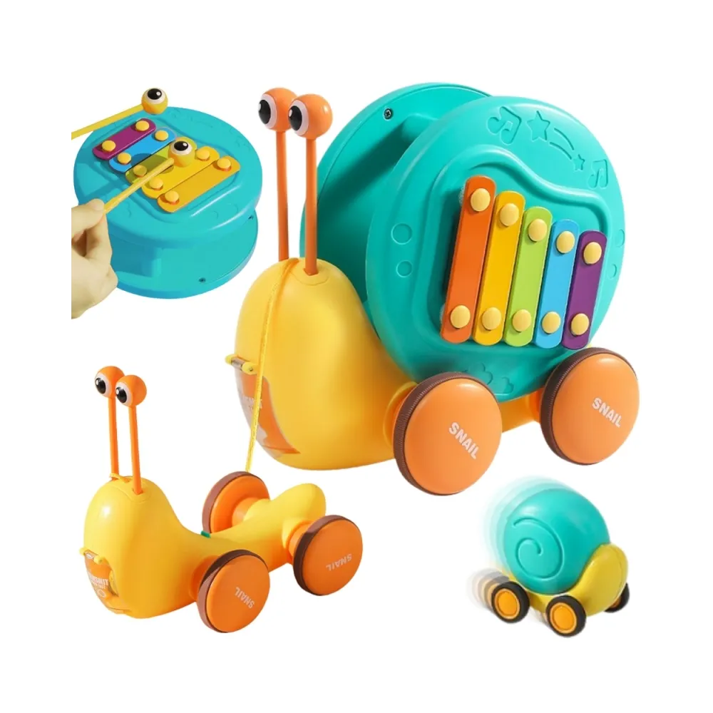 Ślimak do ciągnięcia w jasnych kolorach