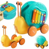 Ślimak do ciągnięcia w jasnych kolorach