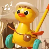 Kolorowa kaczuszka idealna dla maluchów rozpoczynających chodzenie