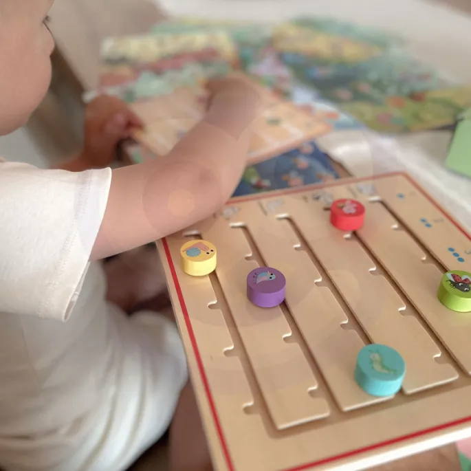 Drewniana tabliczka do zaznaczania zwierzątek