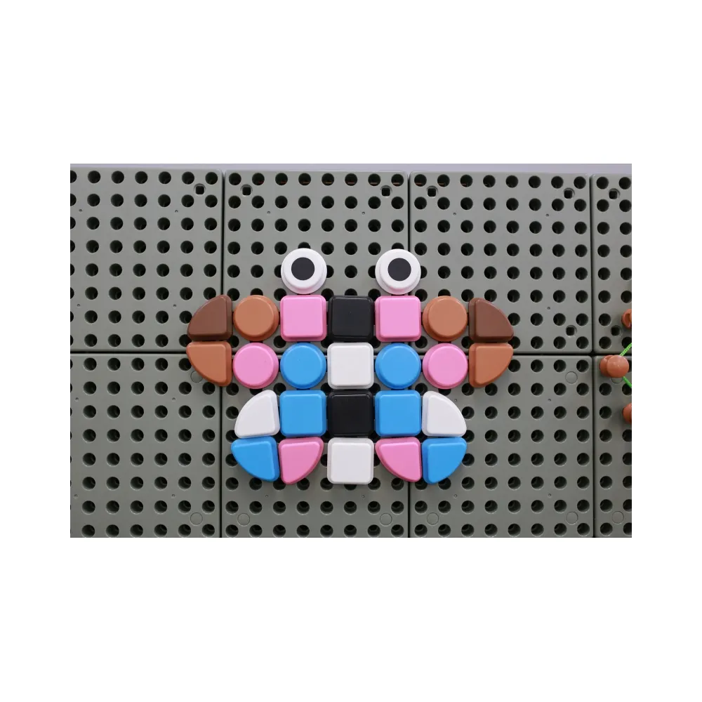 MASTERKIDZ Zestaw Kołeczki w kształcie figur geometrycznych 64szt do tablic STEM