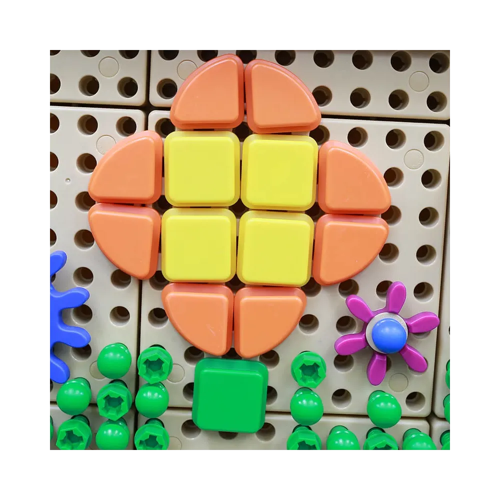 MASTERKIDZ Zestaw Kołeczki w kształcie figur geometrycznych 64szt do tablic STEM