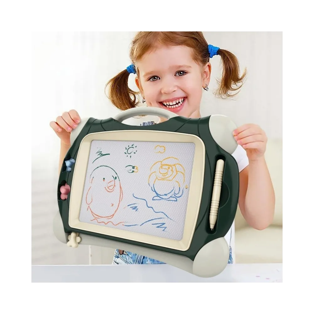 WOOPIE Znikopis Tablica Magnetyczna Kolorowa + 2 Stempelki Zielony