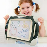 WOOPIE Znikopis Tablica Magnetyczna Kolorowa + 2 Stempelki Zielony