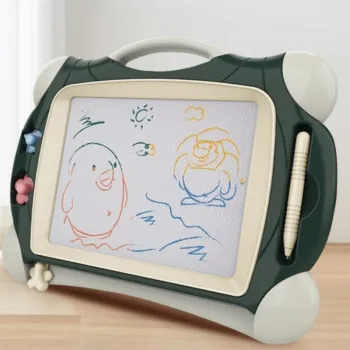 WOOPIE Znikopis Tablica Magnetyczna Kolorowa + 2 Stempelki Zielony