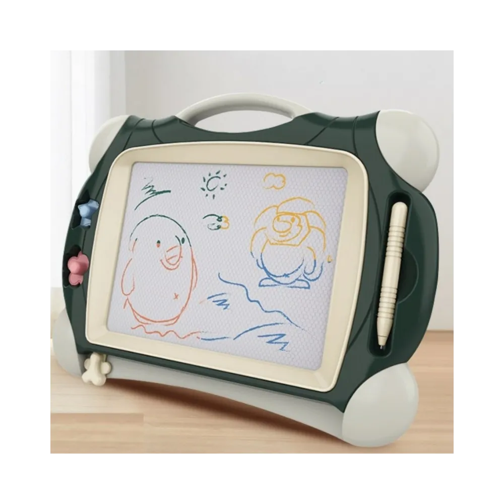 WOOPIE Znikopis Tablica Magnetyczna Kolorowa + 2 Stempelki Zielony