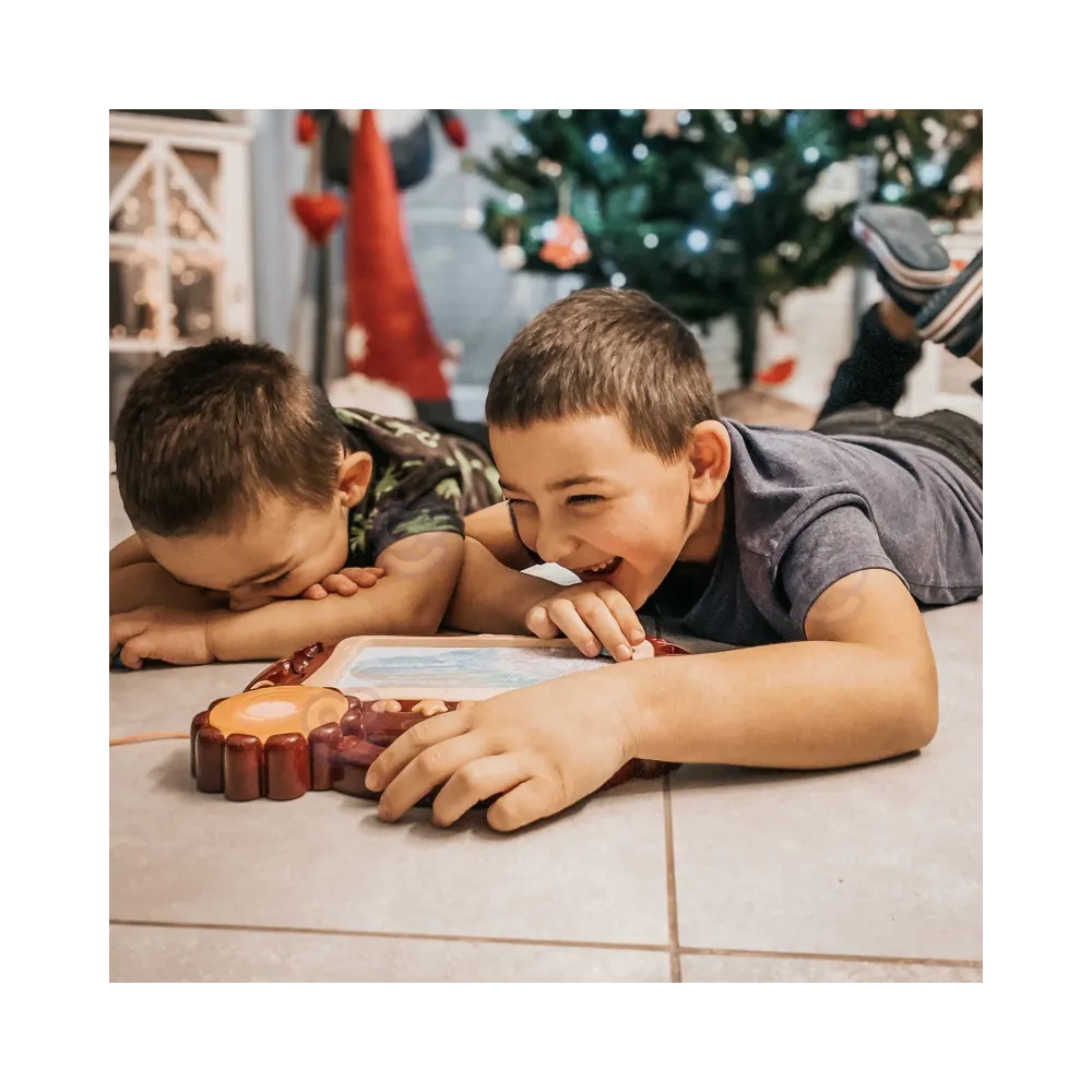 WOOPIE Znikopis Tablica Magnetyczna Kolorowa Stempelki Bordowy