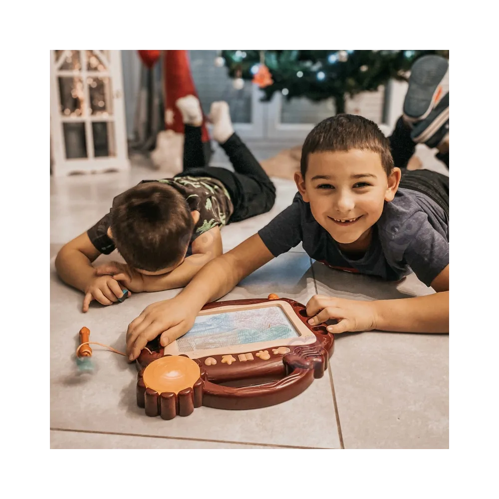 WOOPIE Znikopis Tablica Magnetyczna Kolorowa Stempelki Bordowy