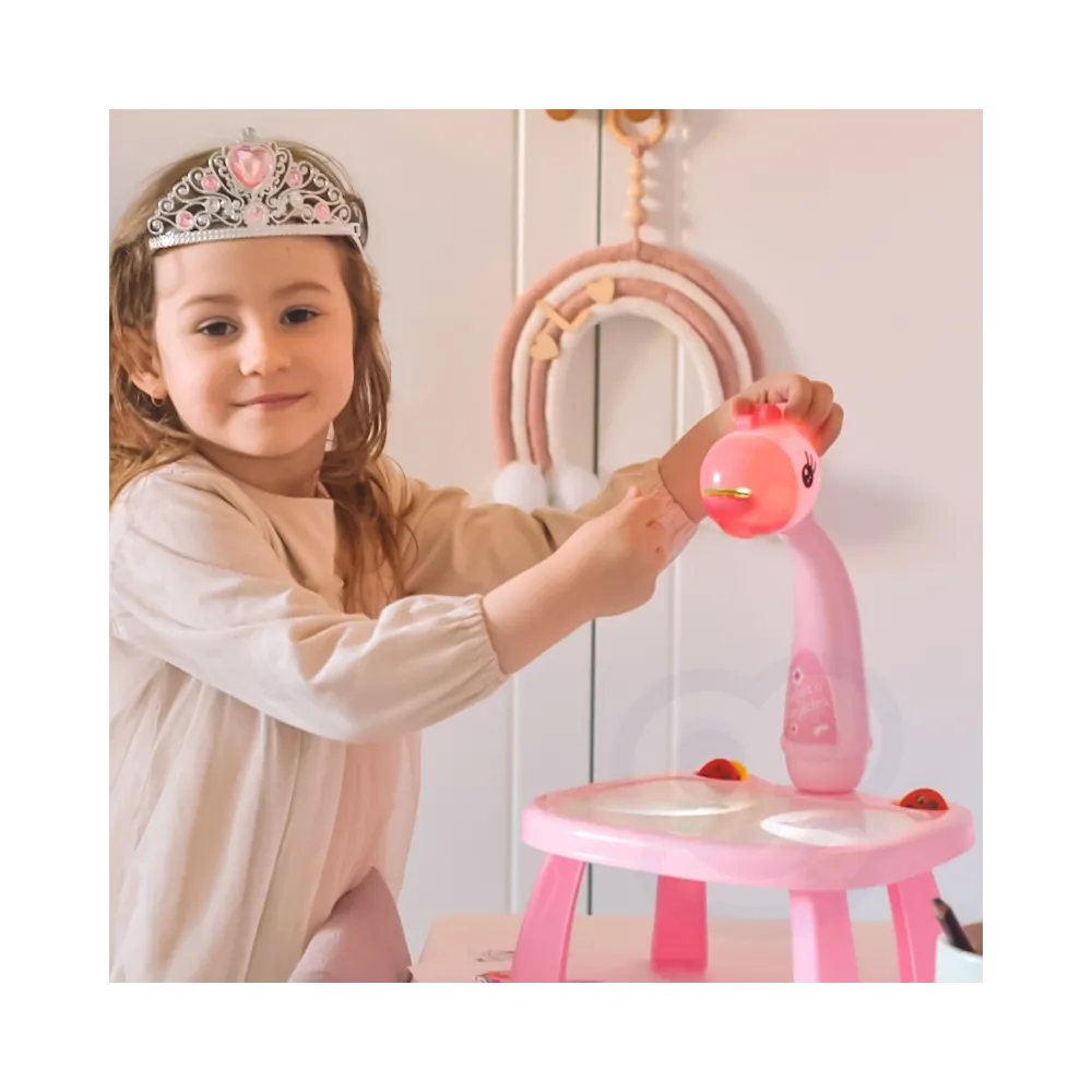 WOOPIE Tablica do Rysowania Projektor Żyrafa + Flamastry