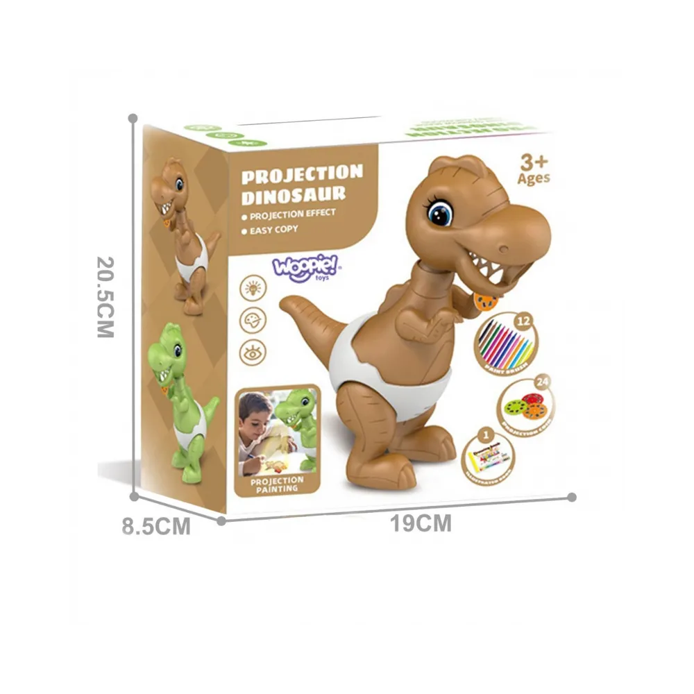 WOOPIE Dinozaur Projektor do Rysowania + Flamastry