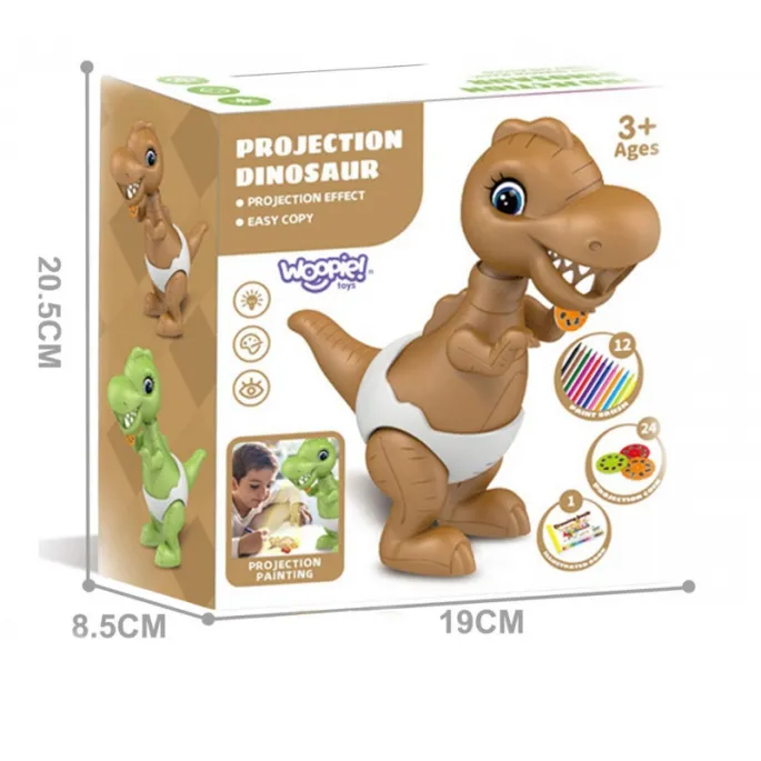 Dinozaur rzutnik z wzorami do odrysowania dla dzieci