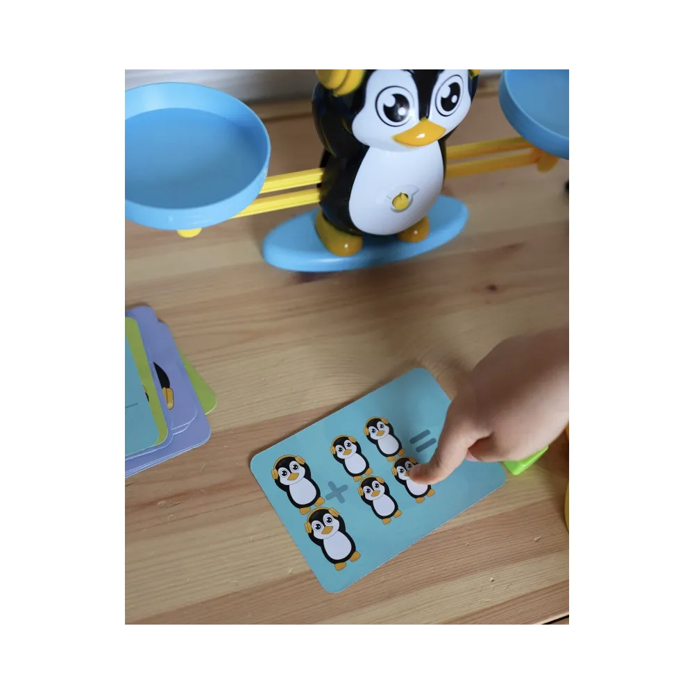 Edukacyjna waga szalkowa z kartami