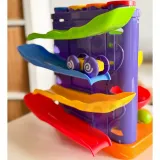 WOOPIE BABY Tor Kulkowy Kulodrom 3w1 Wbijak z Młoteczkiem Zjeżdżalnia dla Samochodzików