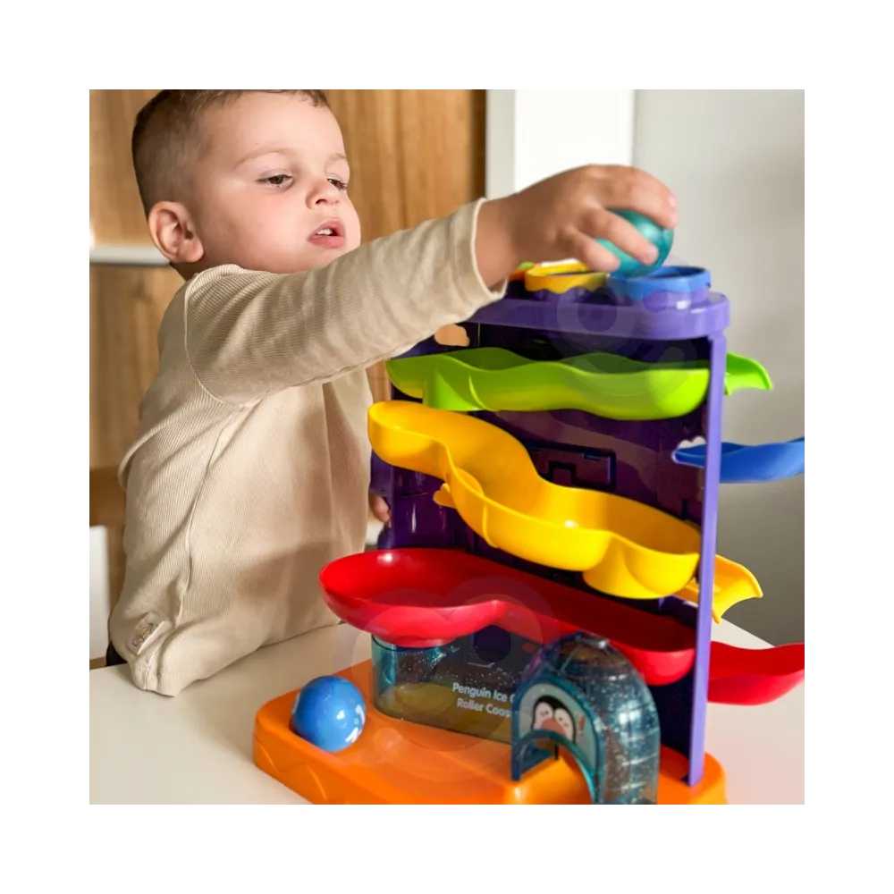 WOOPIE BABY Tor Kulkowy Kulodrom 3w1 Wbijak z Młoteczkiem Zjeżdżalnia dla Samochodzików