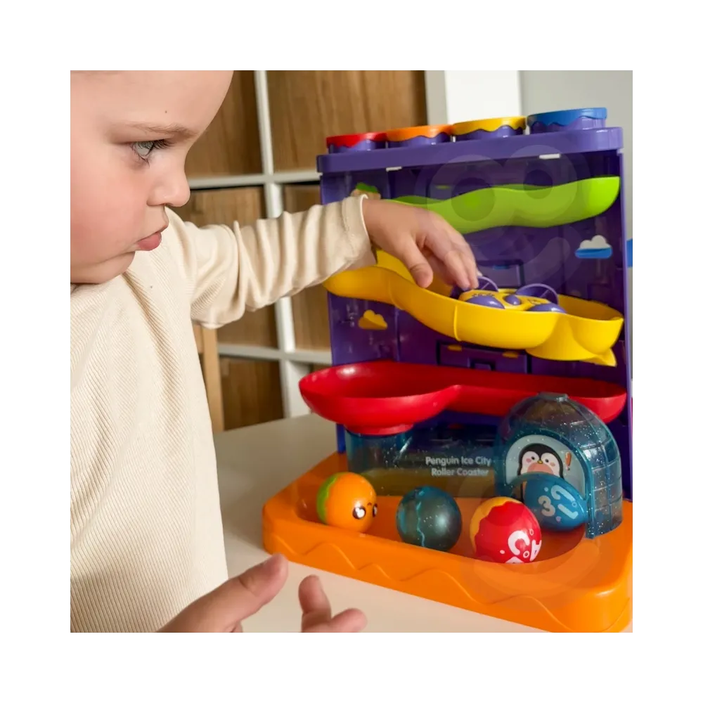 WOOPIE BABY Tor Kulkowy Kulodrom 3w1 Wbijak z Młoteczkiem Zjeżdżalnia dla Samochodzików