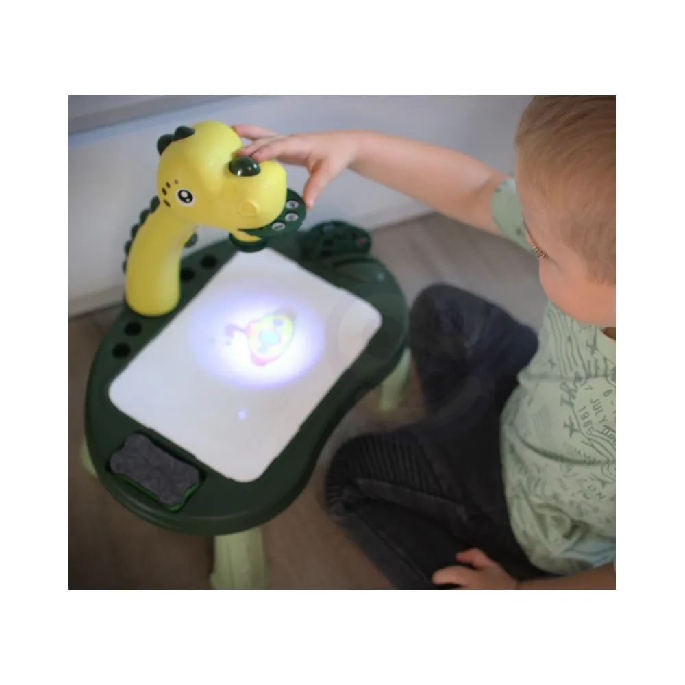 WOOPIE Tablica do Rysowania Projektor Dinozaur 24 Wzory + 2 Gry