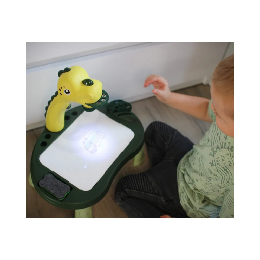 WOOPIE Tablica do Rysowania Projektor Dinozaur 24 Wzory + 2 Gry