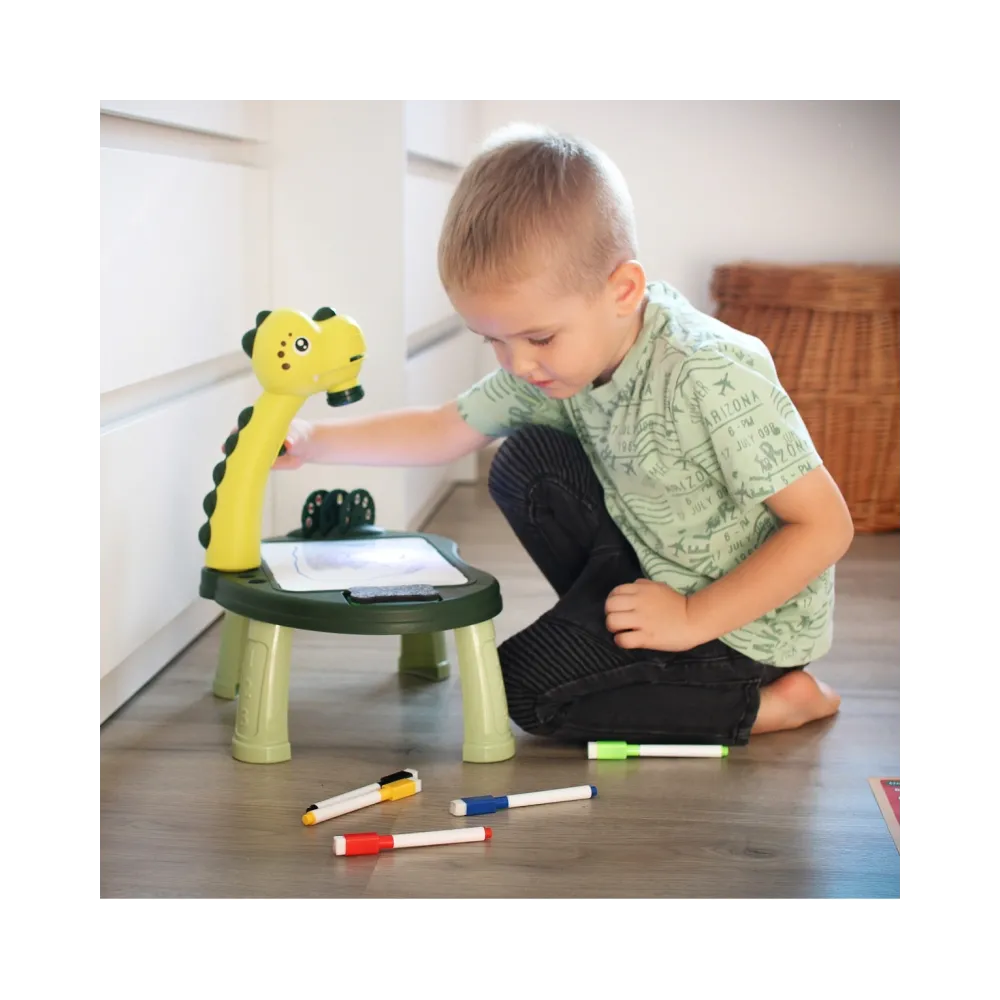 WOOPIE Tablica do Rysowania Projektor Dinozaur 24 Wzory + 2 Gry