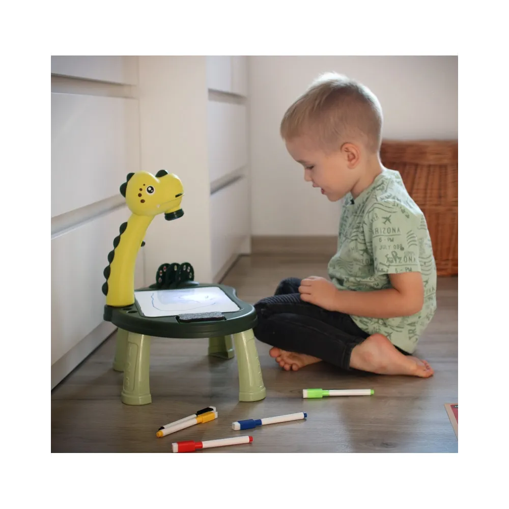WOOPIE Tablica do Rysowania Projektor Dinozaur 24 Wzory + 2 Gry