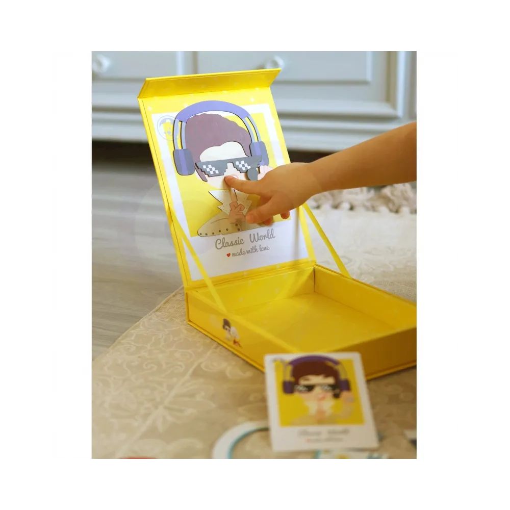 CLASSIC WORLD Układanka Magnetyczna Moda Zdjęcia Chłopcy 32 el.