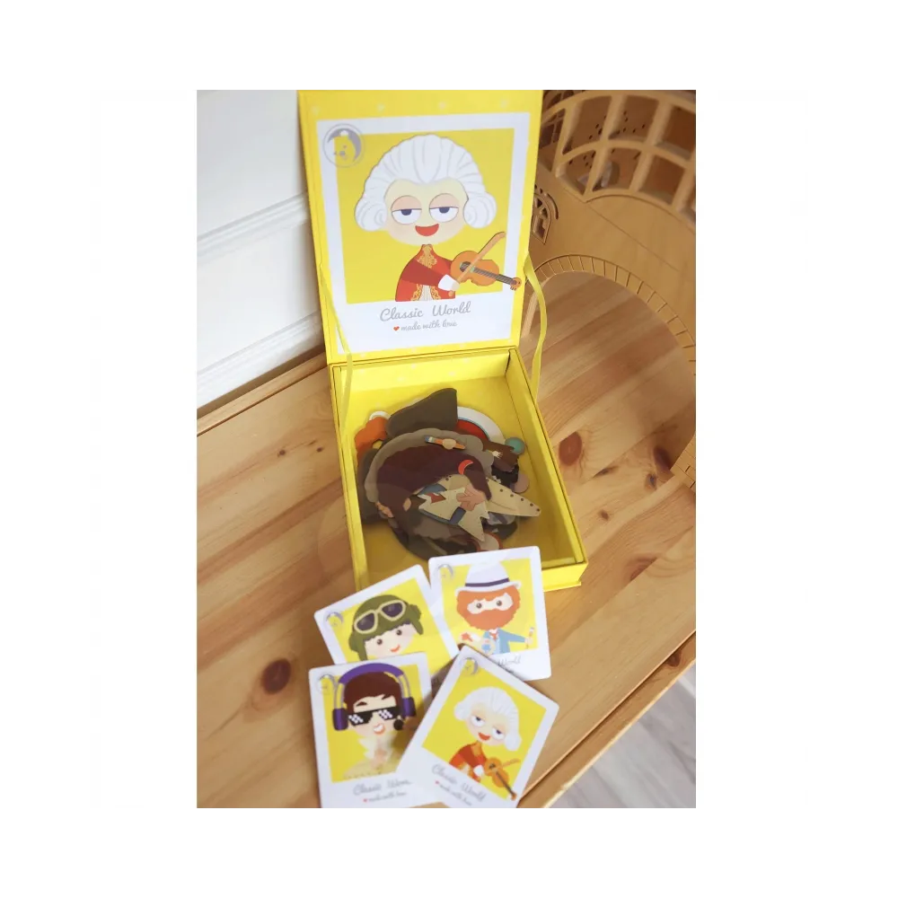 CLASSIC WORLD Układanka Magnetyczna Moda Zdjęcia Chłopcy 32 el.