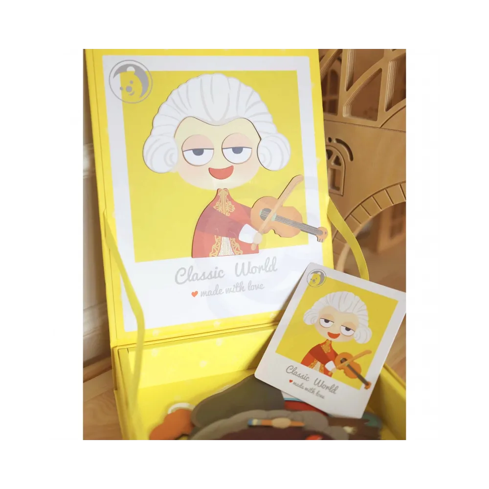 CLASSIC WORLD Układanka Magnetyczna Moda Zdjęcia Chłopcy 32 el.