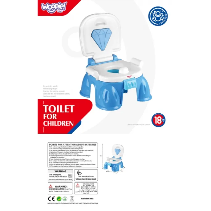 Trwała konstrukcja nocnika WOOPIE BABY z łatwym czyszczeniem