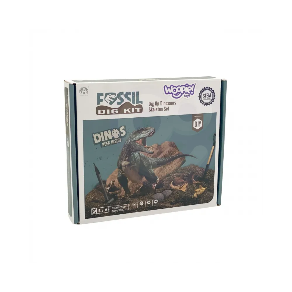 WOOPIE Wykopaliska Dinozaurów 6 Losowych Figurek Szkieletów Dinozaurów