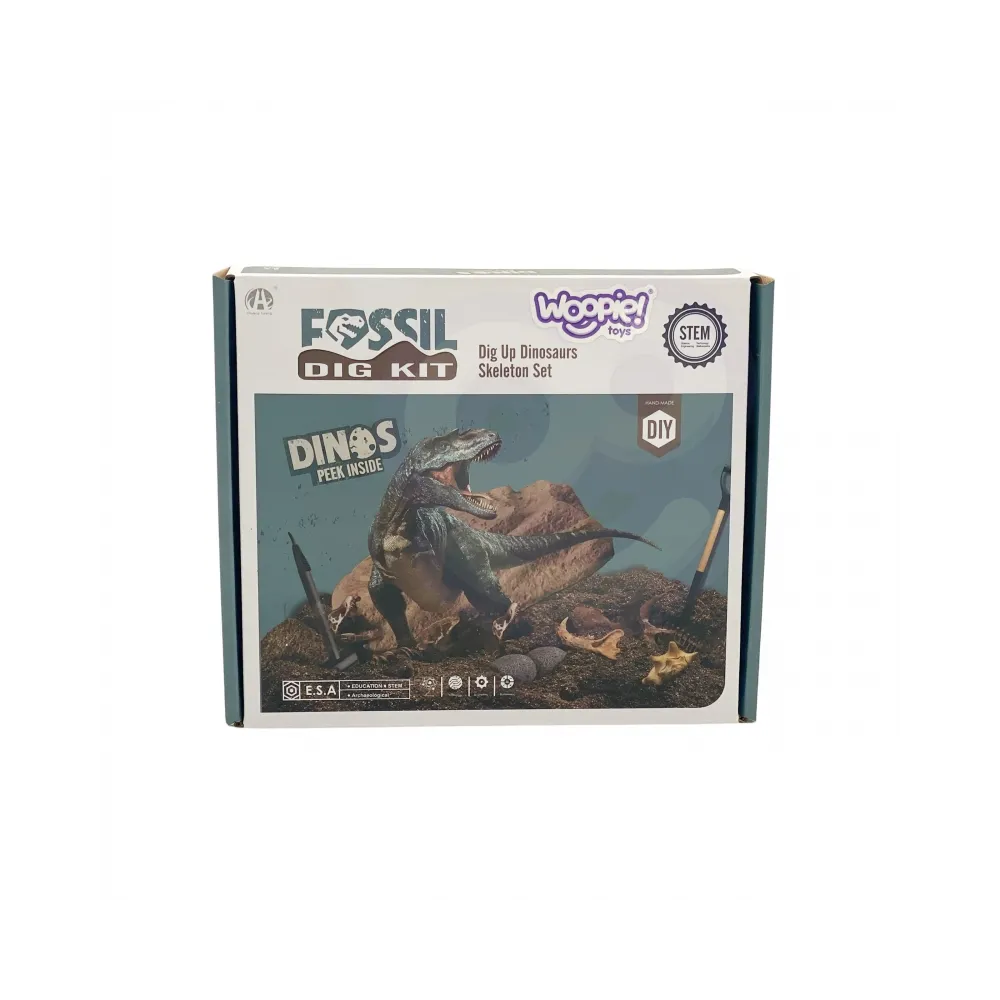 WOOPIE Wykopaliska Dinozaurów 6 Losowych Figurek Szkieletów Dinozaurów