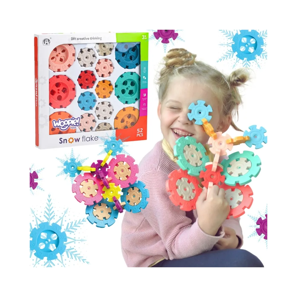 WOOPIE Klocki Konstrukcyjne Wafle Jeżyki 52 el.