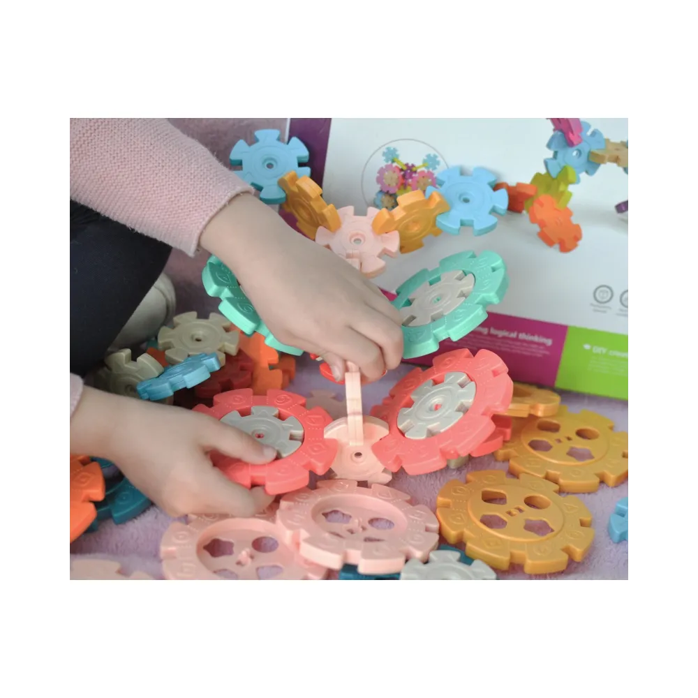 WOOPIE Klocki Konstrukcyjne Wafle Jeżyki 52 el.