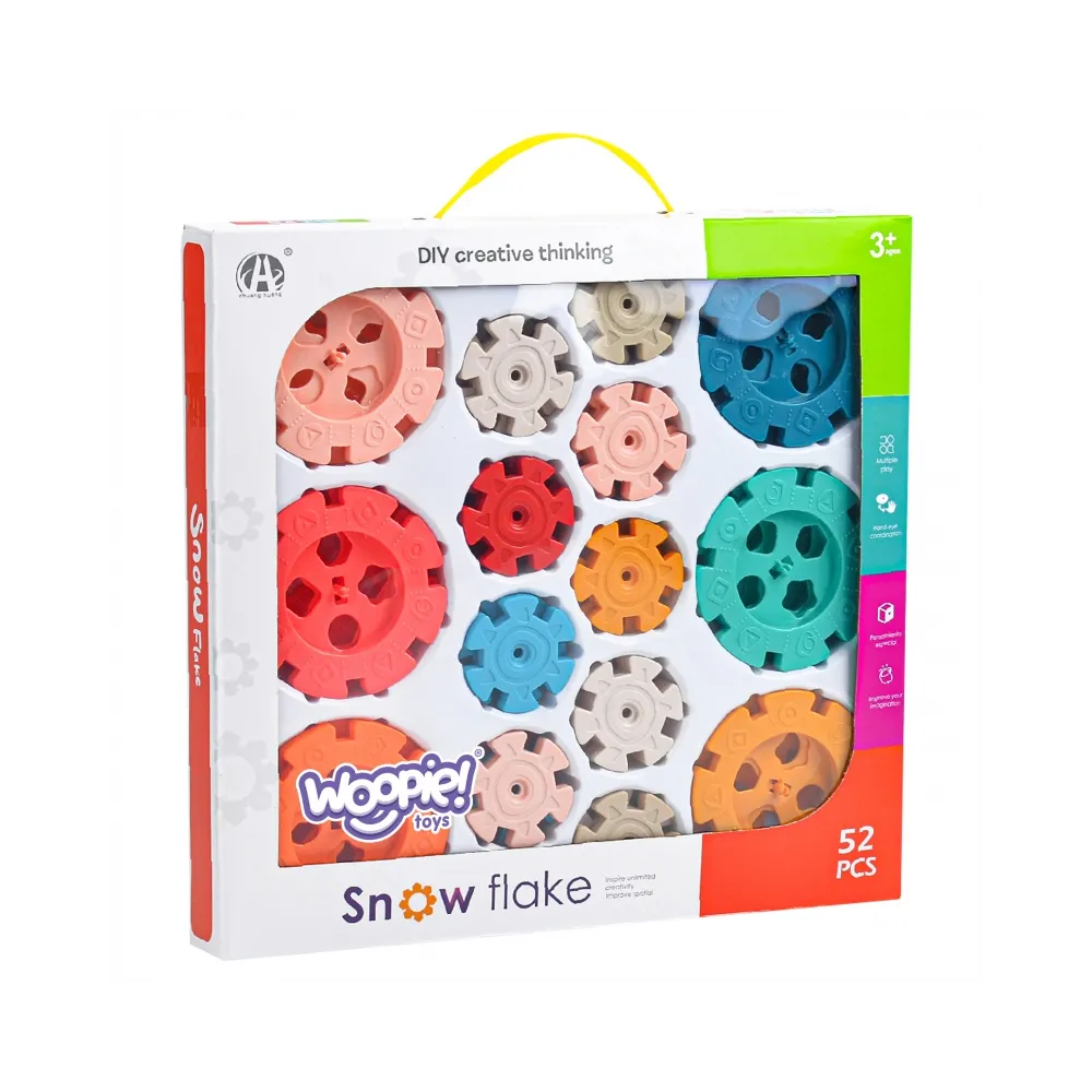 WOOPIE Klocki Konstrukcyjne Wafle Jeżyki 52 el.