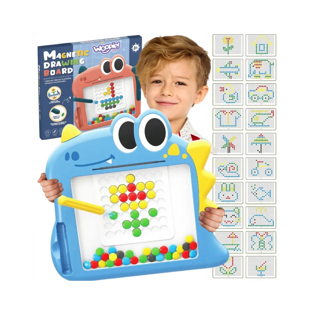 WOOPIE Tablica Magnetyczna dla Dzieci Montessori MagPad Dinozaur