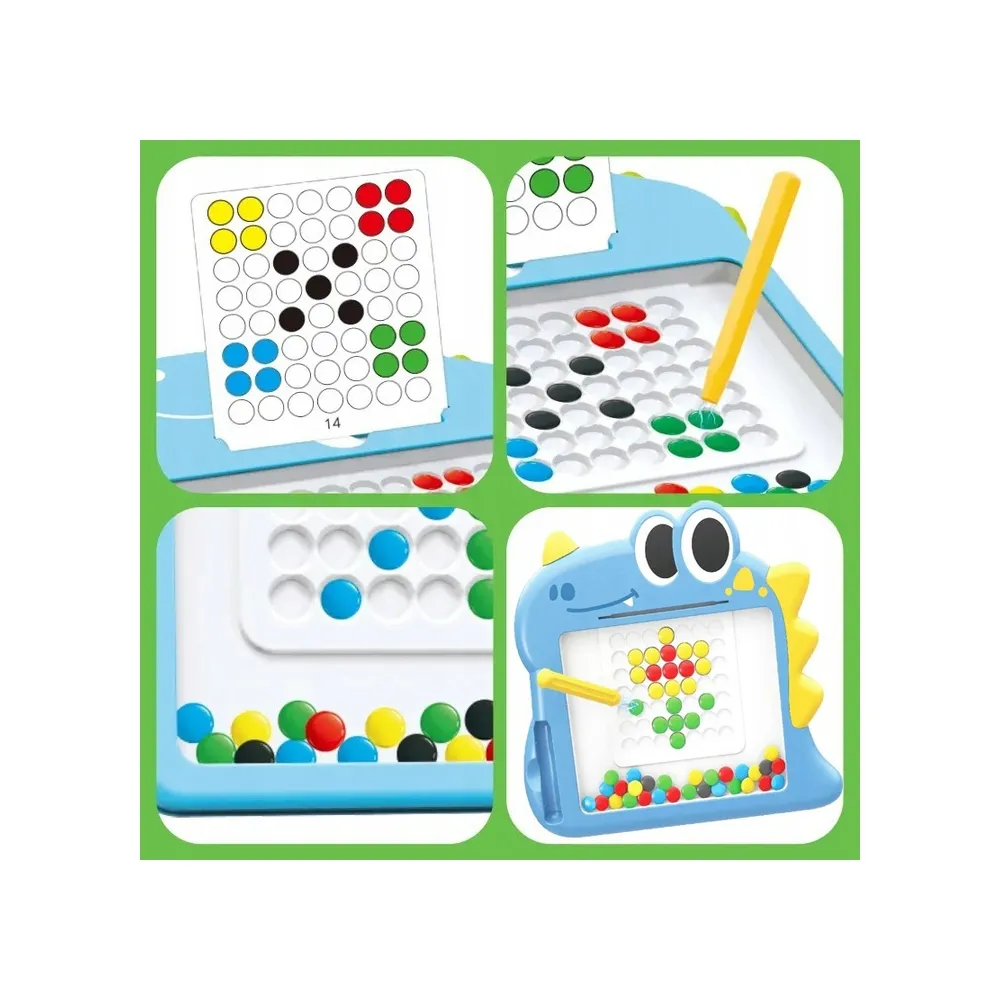 WOOPIE Tablica Magnetyczna dla Dzieci Montessori MagPad Dinozaur