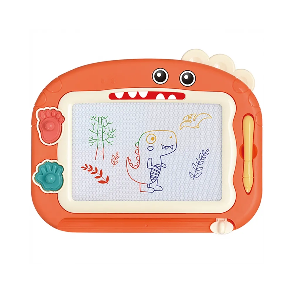 WOOPIE Znikopis Tablica Magnetyczna Kolorowa + 2 Stempelki Dinozaur