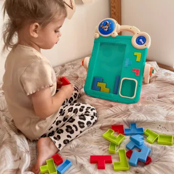 WOOPIE Dwustronna Tablica do Rysowania Gra Tetris 2w1